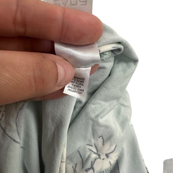 Girls Mint Green Ruffle Jumpsuit Size M Flowy Floral Boho Spring Outfit - Picture 8 of 13